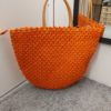 panier orange crochet