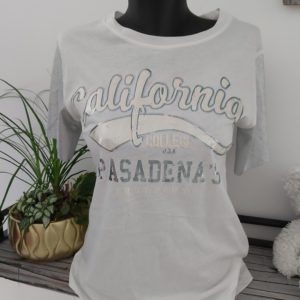 tee shirt california argent