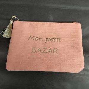pochette mon petit bazar orange