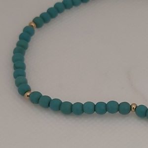 collier perle turquoise pret