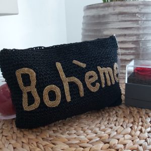 pochette boheme noir corde