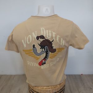 TEE-SHIRT MARRON VON DUTCH "WOLF"