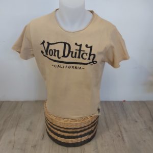 TEE-SHIRT MARRON VON DUTCH "WOLF"