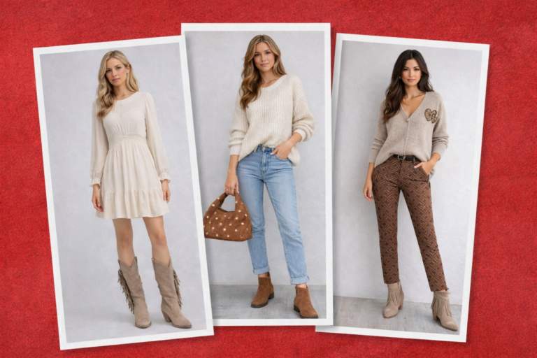 ensemble jean et chemise boucle d'oreille bracelet