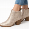 bottine dorée femme