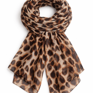 foulard léopard femme