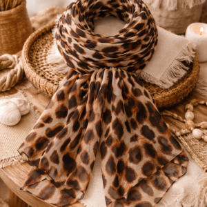 foulard léopard femme