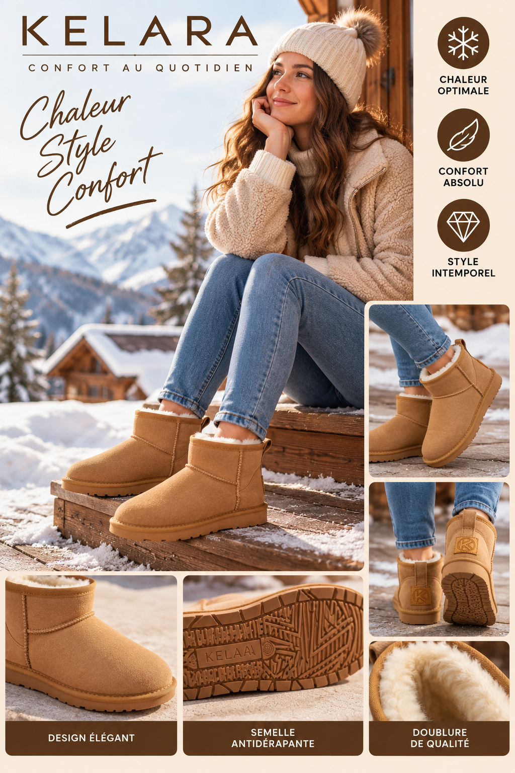 Boots Kelara Camel