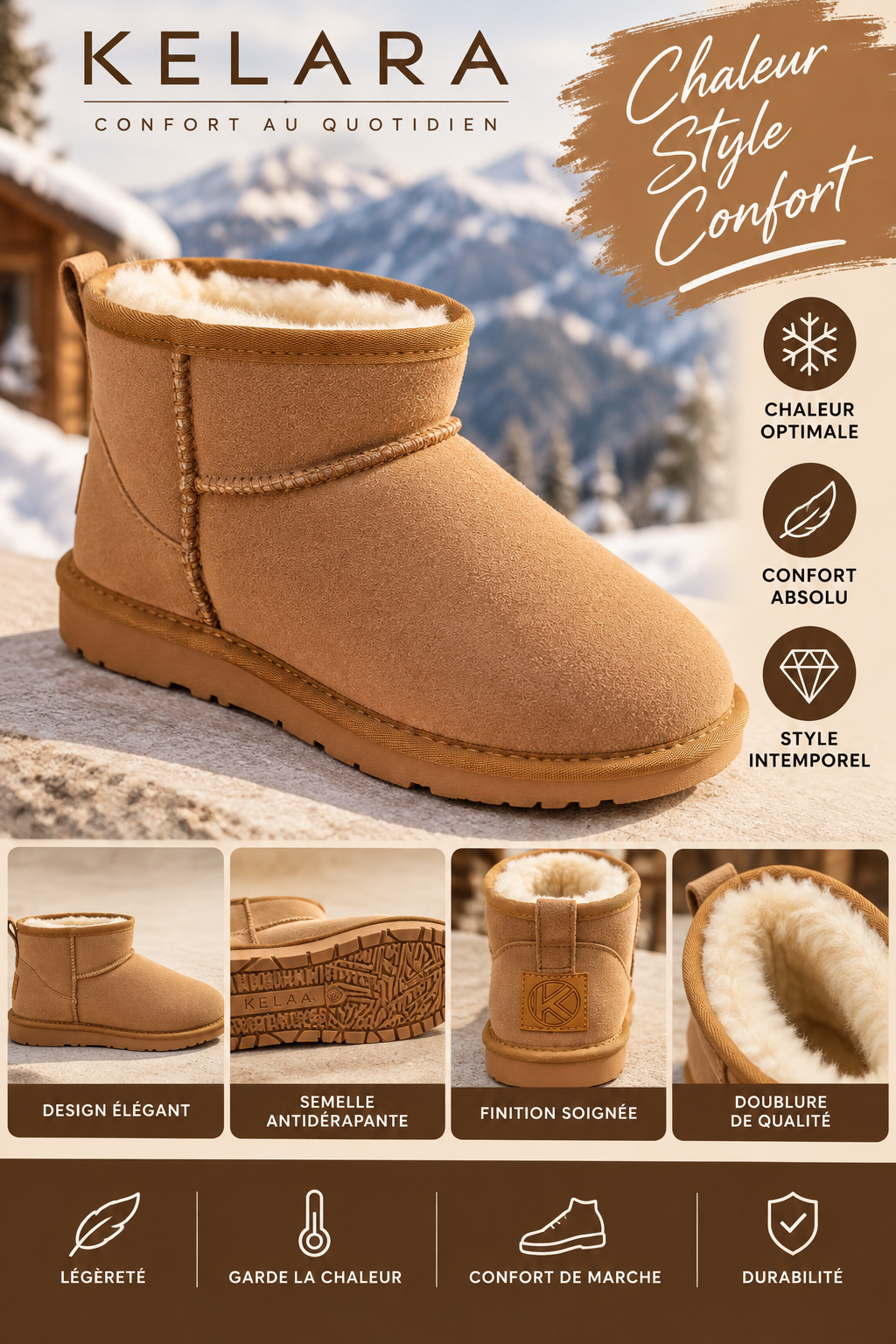Boots Kelara Camel