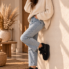 Bottines fourrées noires femme