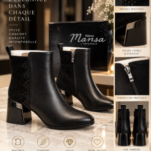 Bottines noires Mansa