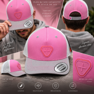 Casquette rose foncée Gertrude