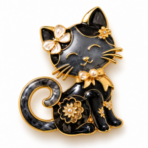 Broche Aimantée Femme – Bijou Fantaisie Élégant Sans Épingle