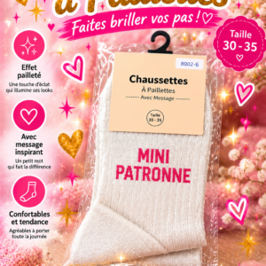 chaussettes paillettes