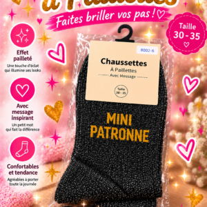 chaussettes paillettes