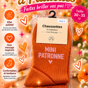 chaussettes paillettes