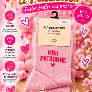 chaussettes paillettes