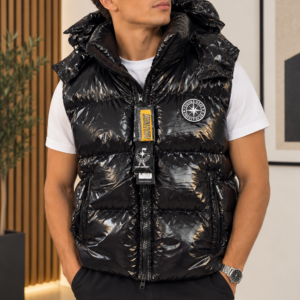 Doudoune sans manche DoublewoodDoublewood noire brillante