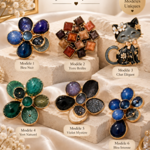 Broche Aimantée Femme – Bijou Fantaisie Élégant Sans Épingle