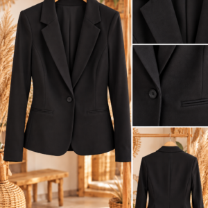 Veste ICHI noire femme